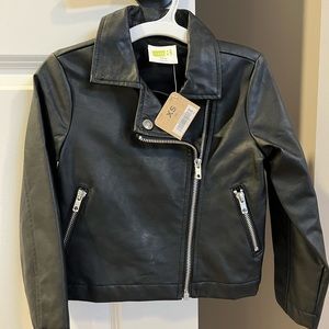 Adorable NWT Girls Moto Jacket- size 4 black